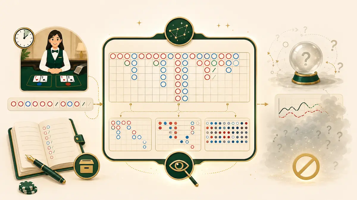 Baccarat Roads & Patterns: What the Scoreboard Really Tells You